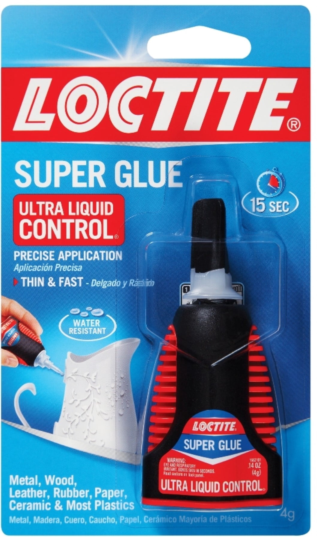 Loctite Super Glue, Ultra Liquid Control 0.14 oz (Pack of 2)