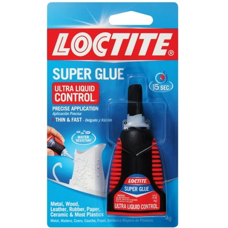 Loctite Super Glue, Ultra Liquid Control 0.14 oz (Pack of 3)