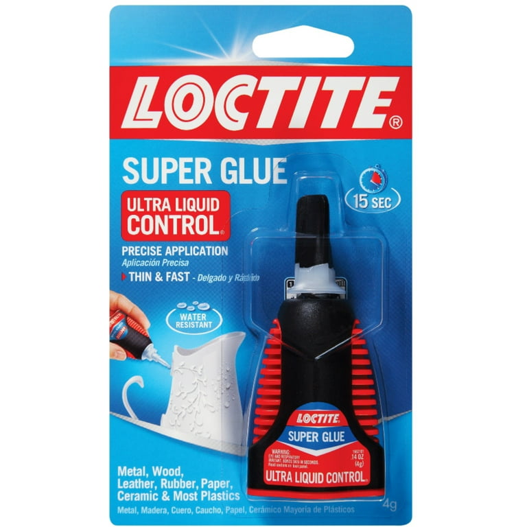 Loctite Easy Squeeze Super Glue Gel, 0.14 oz, 3 ct