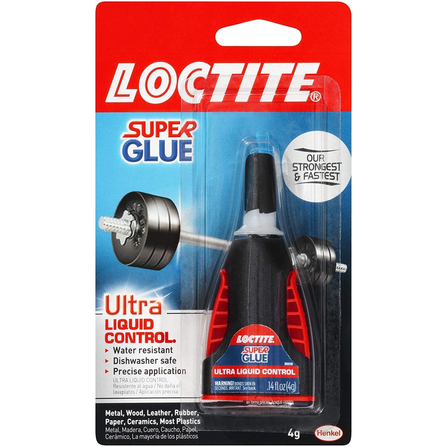 Loctite Super Glue, Ultra Liquid Control 0.14 oz Packs of 12 — Residential Use, Standard Application
