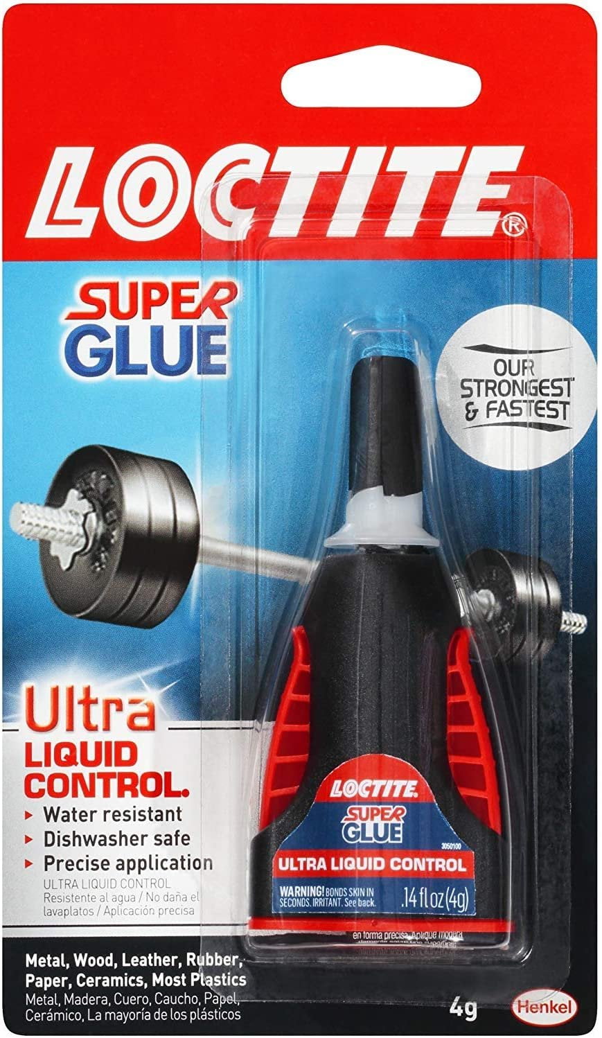 6-pack Loctite Super Glue Ultra Liquid Control - Liquid Adhesive - 6 Pack, 0.14 oz Each — Residential Use, Standard Application