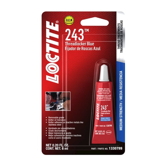 Loctite Threadlocker 243 Blue Oil Resistant Threadlocker