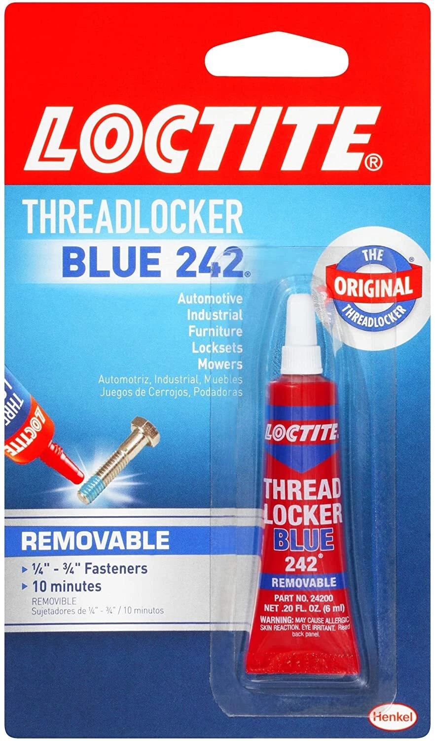 Loctite Threadlocker Blue 242 Nut/Bolt Locker