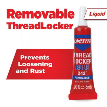 Loctite Threadlocker Blue 242 Removable, Pack of 1, Blue 0.20 oz Tube