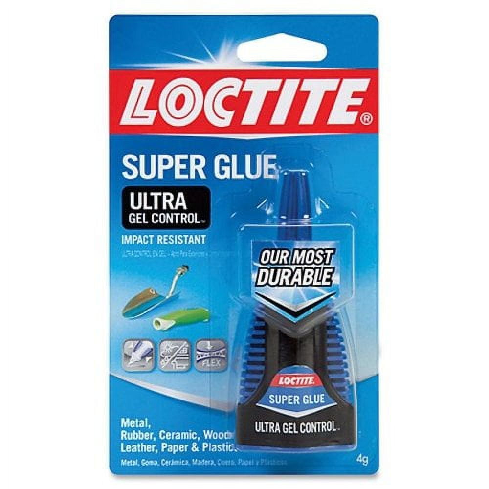  Loctite Super Glue Ultra Gel Control, Clear Superglue,  Cyanoacrylate Adhesive Instant Glue, Quick Dry - 0.14 fl oz Bottle, Pack of  1
