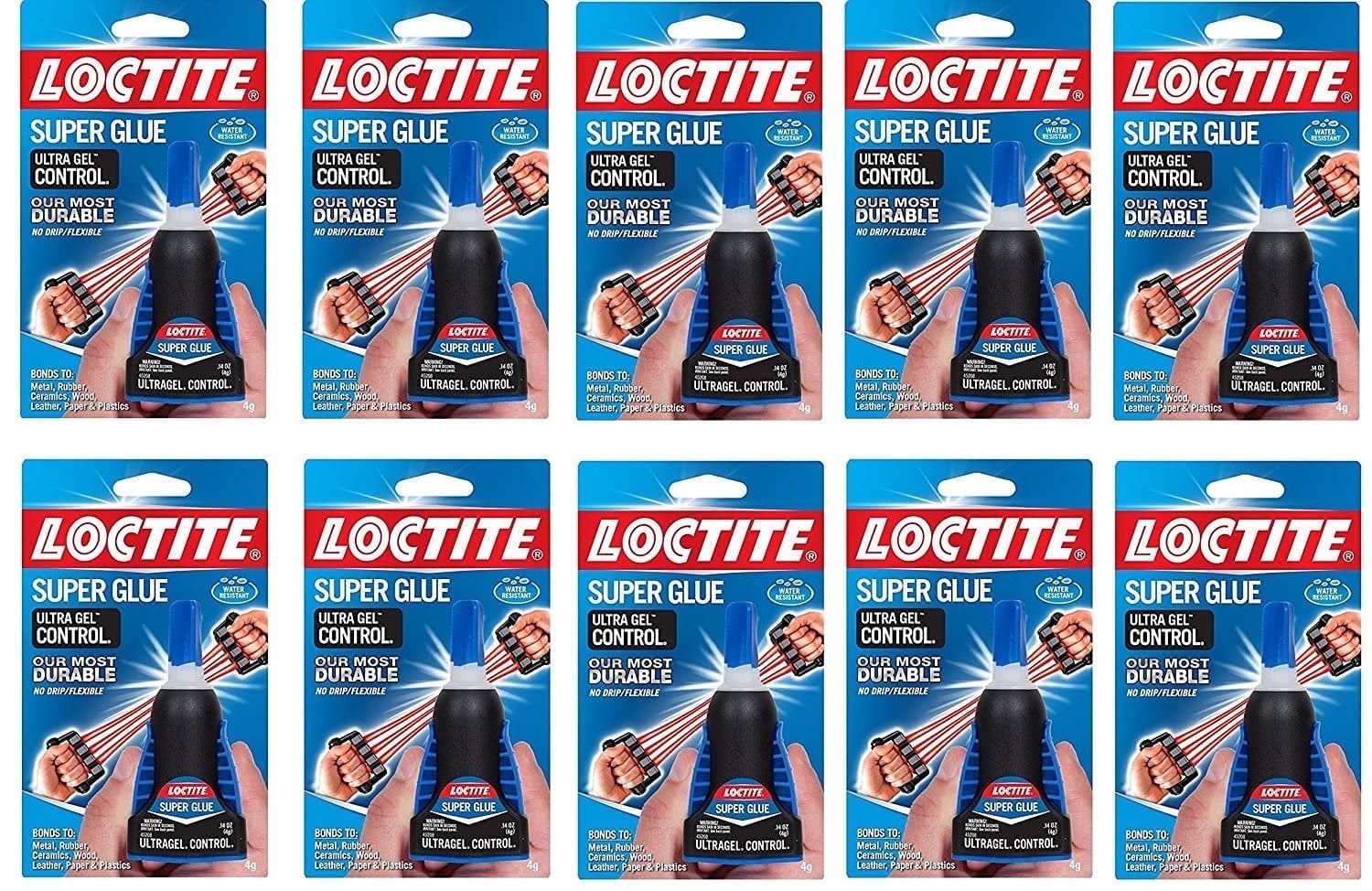 Henkel LOCTITE Ultra Super Glue Gel, Case of 10