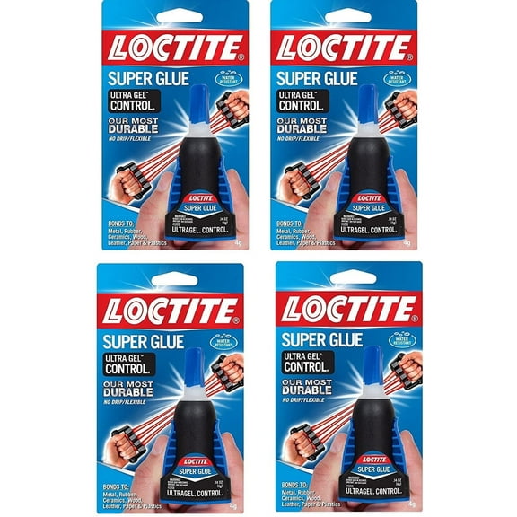 Loctite Ultra Gel Control Super Glue 1363589, npsoHn 4 Pack4 gram