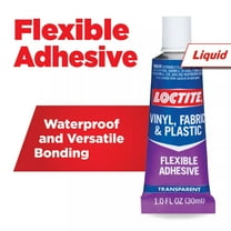 Loctite Vinyl Fabric & Plastic Repair Flexible Adhesive, Pack of 1, Clear 1 fl oz Tube