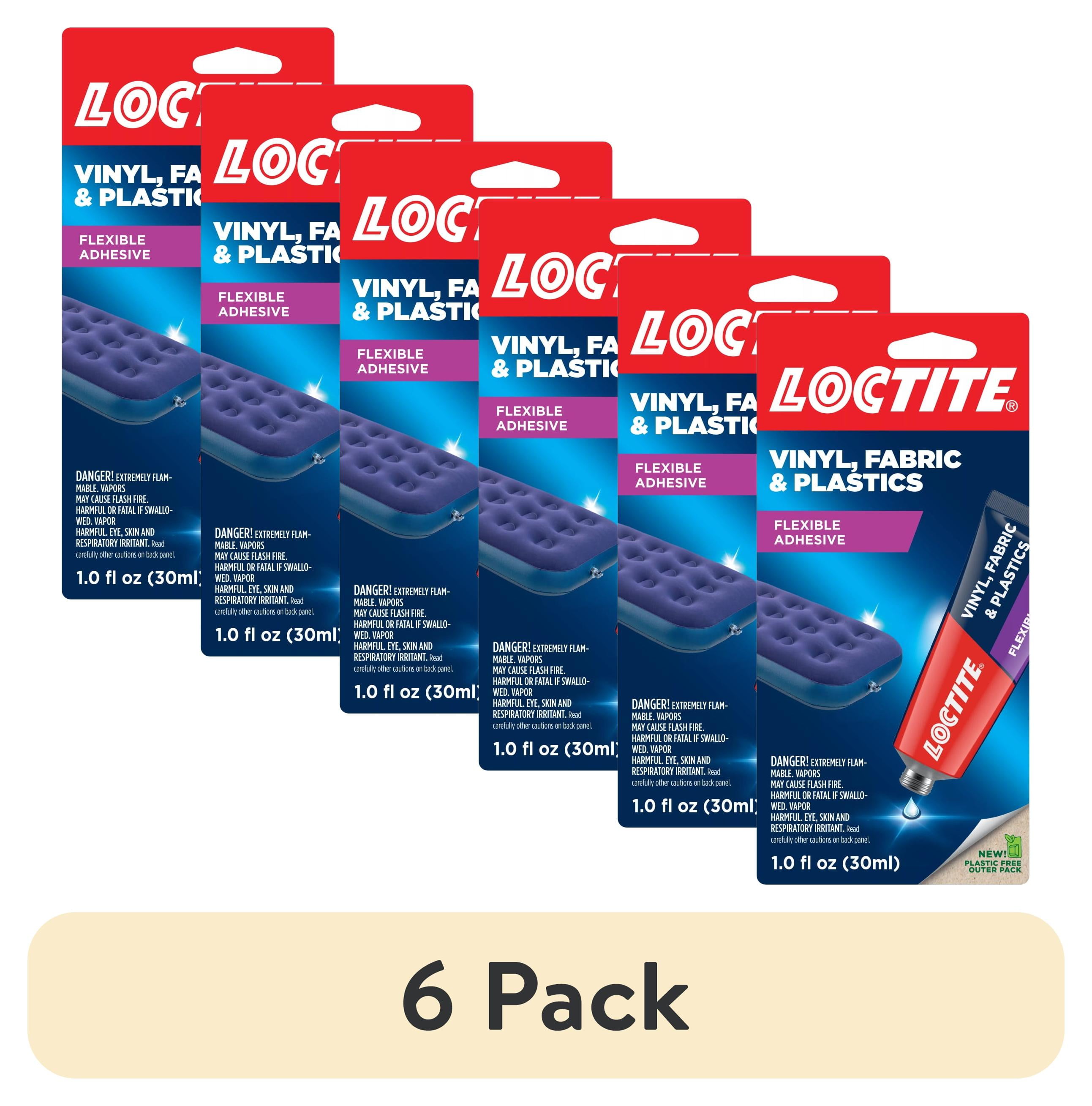 (6 pack) Loctite Vinyl Fabric & Plastic Repair Flexible Adhesive, Pack