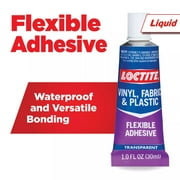 Loctite Vinyl Fabric & Plastic Repair Flexible Adhesive, Pack of 1, Clear 1 fl oz Tube