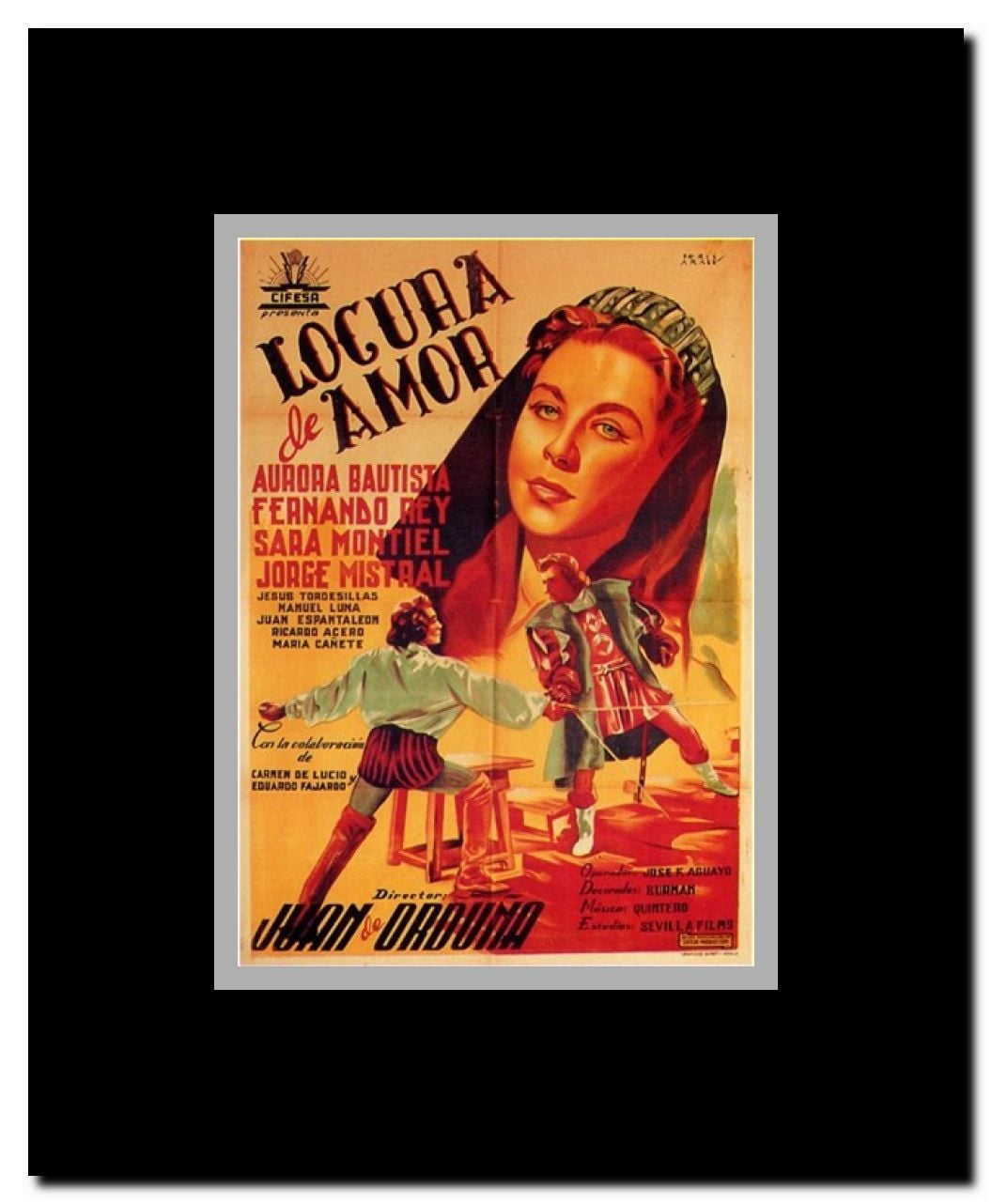 Locura De Amor Framed Movie Poster