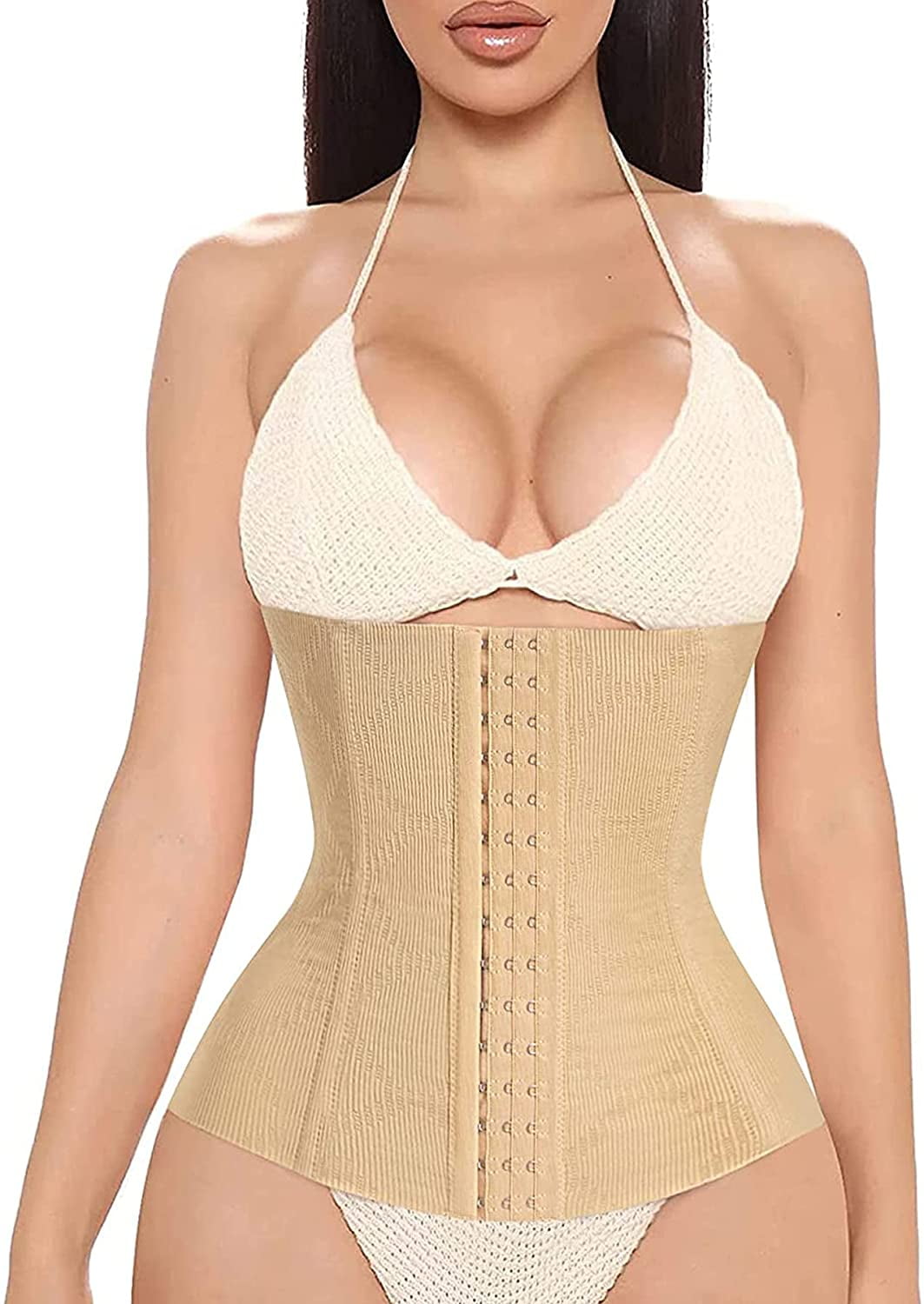 Loday Women Tummy Control Postpartum Recovery Belt Shapewear Maternity Belly Band Waist Trainer Corset Seamless Girdle Beige M Walmart