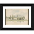 thumbnail image 1 of Lodewijk Johannes Kleijn 14x11 Black Ornate Wood Framed Double Matted Museum Art Print Titled: Huis Aan De Vliet in Voorburg (1827 - 1897), 1 of 5