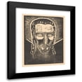 thumbnail image 1 of Lodewijk Schelfhout 12x14 Black Modern Framed Museum Art Print Titled - Head of Christ with Aureool (1924), 1 of 5