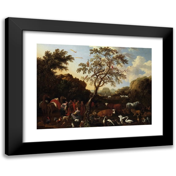 Lodewijk Tieling 14x11 Black Modern Framed Museum Art Print Titled - The Ark (ca. 1700)