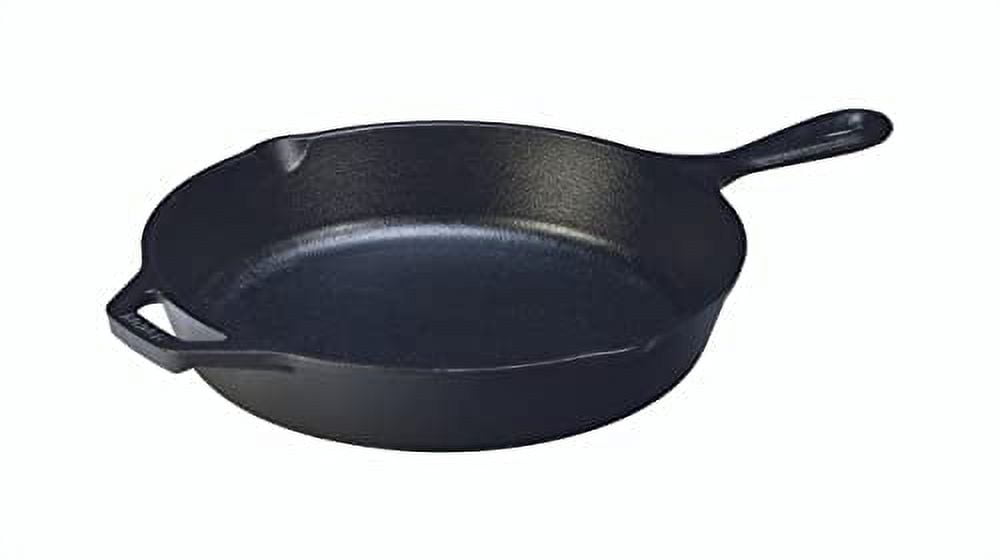  Lodge 15 Inch Cast Iron Pre-Seasoned Skillet – Signature  Teardrop Handle - Use in the Oven, on the Stove, on the Grill, or Over a  Campfire, Black: Home & Kitchen