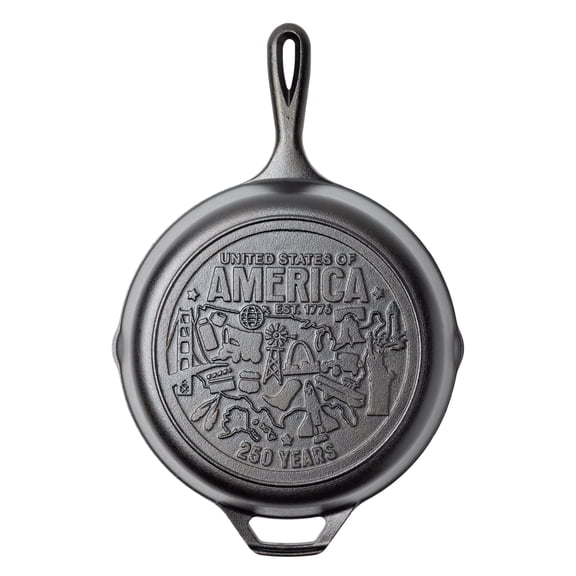 Lodge 10.25" Seasoned Cast Iron Skillet with America 250