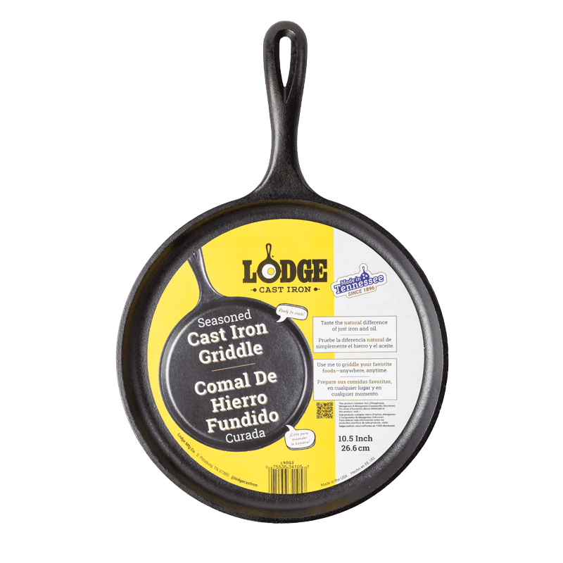 Lodge Black Cast Iron 10.5" Round Pancake Pan