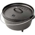 thumbnail image 1 of Lodge 10" / 5 Quart Seasoned Cast Iron Camp Dutch Oven, 1 of 7