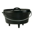 thumbnail interactive-video image 1 of Lodge 10" / 5 Quart Seasoned Cast Iron Camp Dutch Oven, 1 of 3