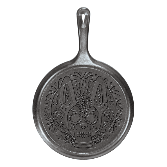 Lodge 10.5" Xolo Sugar Skull Cast Iron Comal