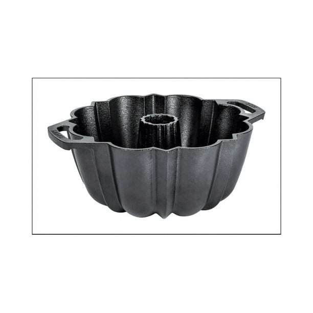 Lodge 11.68 in. L x 9.37 in. Dia. Bundt Pan Black