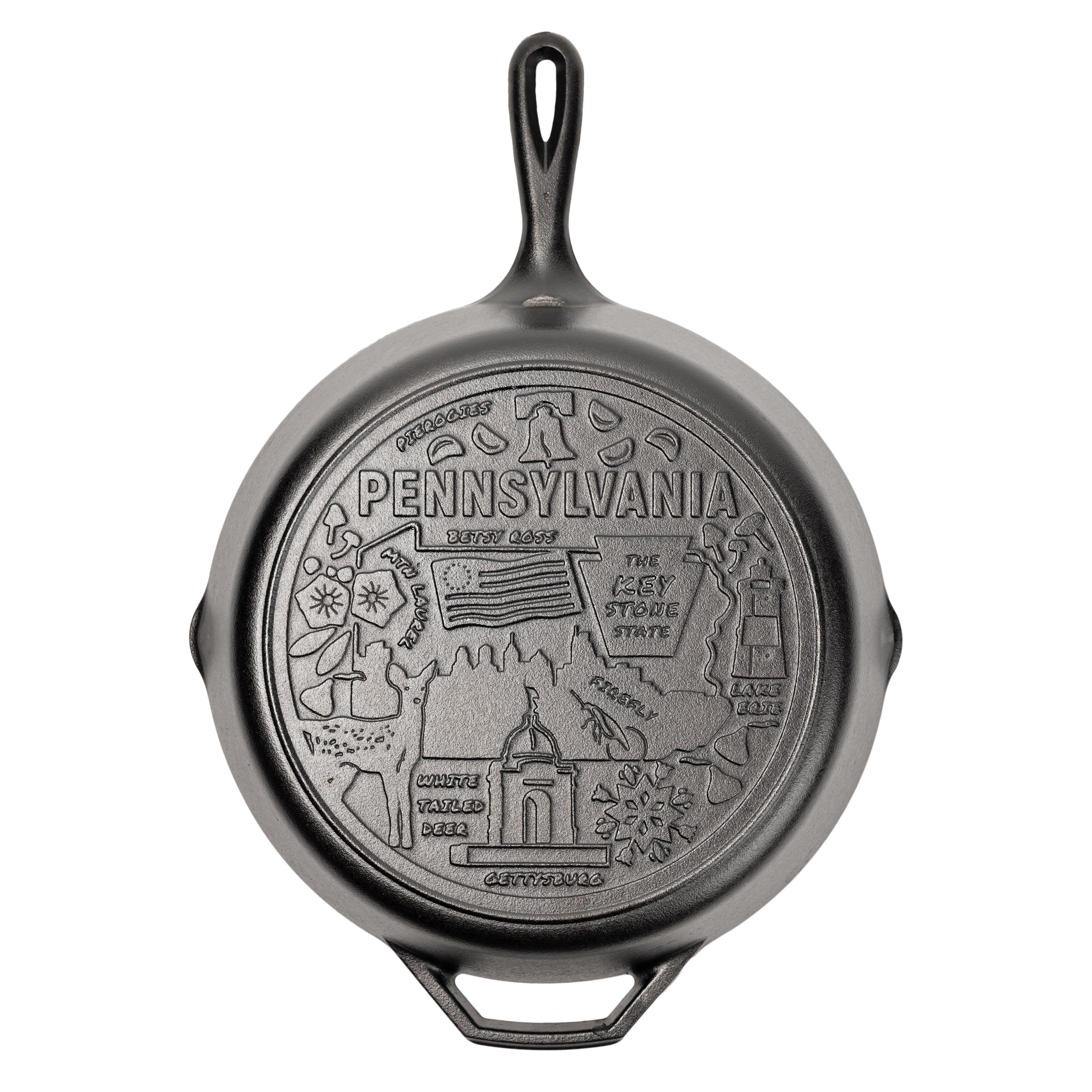 Lodge 12 Inch Seasoned Cast Iron Skillet w/ Pennsylvania Road Trip