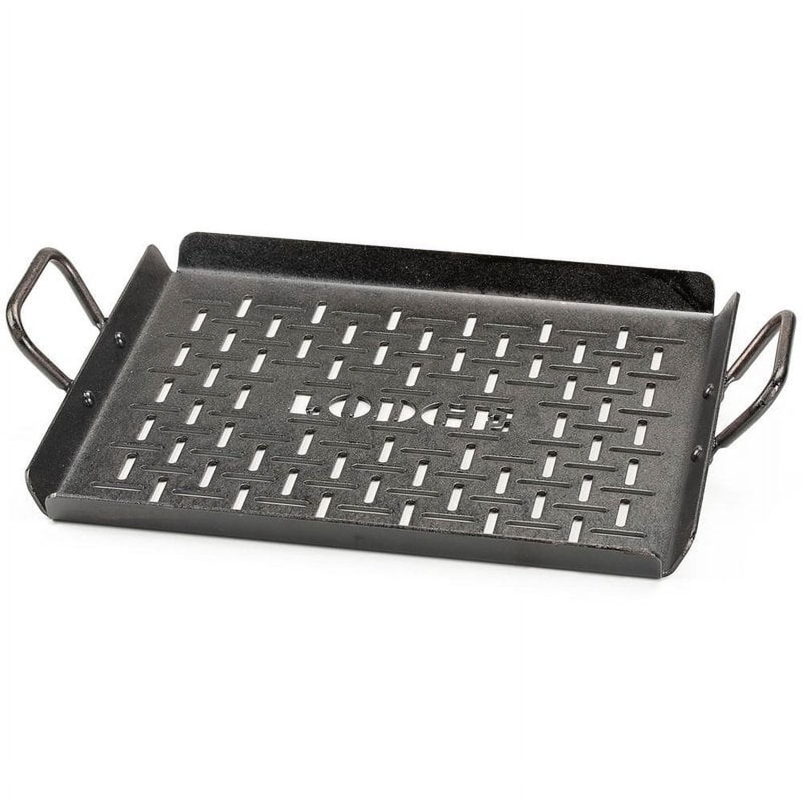 Lodge Seasoned Carbon Steel Grilling Pan, 13 x 12 inch -- 2 per case.