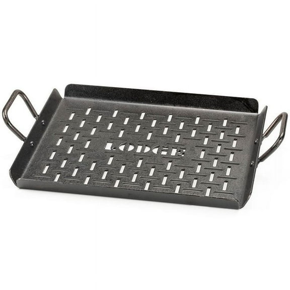Lodge 13" x 12" Seasoned Carbon Steel Grilling Pan, CRSGP12