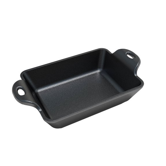Lodge 14oz Rectangle Mini Server in Cast Iron, HMS14RC, Heat-Treated