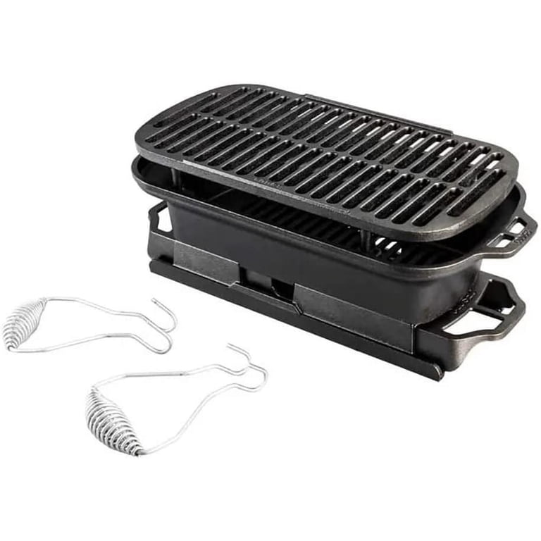 Lodge 21-9/10 inches Rectangular Seasoned Cast Iron Grill Pan