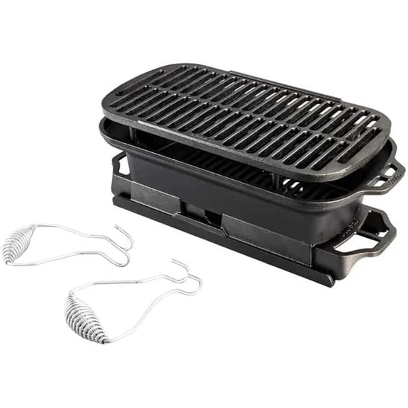 Lodge 21-9/10 inches Rectangular Seasoned Cast Iron Grill Pan