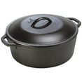 thumbnail image 1 of Lodge 5 Quart Cast Iron Dutch Oven. Pre-Seasoned Pot with Lid and Dual Loop Handle — Residential Use, Standard Application, 1 of 6