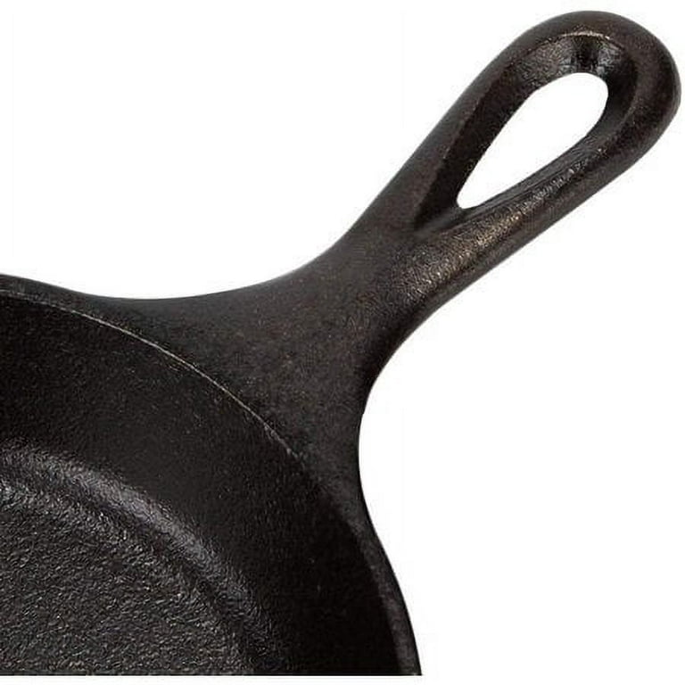 Lodge 6 Inch Cast Iron Skillet. Extra Small Skillet for Stovetop or Camp  Cooking
