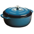 thumbnail image 1 of Lodge Enameled Cast Iron Dutch Oven EC7D33 - 7.5 Quart - Caribbean Blue, 1 of 4