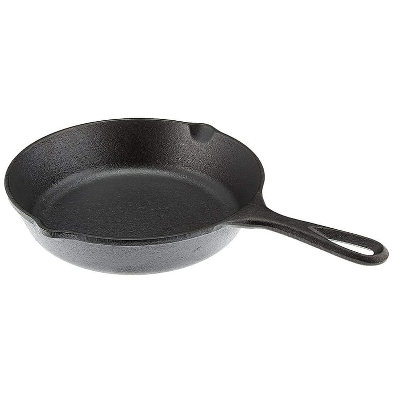 Lodge 8 Inch Cast Iron Skillet. Small Pre-Seasoned Skillet for Stovetop,  Oven, or Camp Cooking