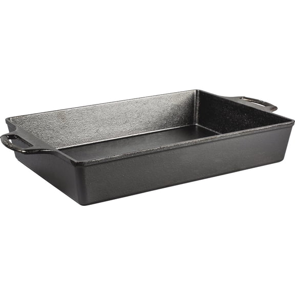 Lodge BW13C 9 x 13 Inch Seasoned Cast Iron Casserole, 9x13 inch, Black
