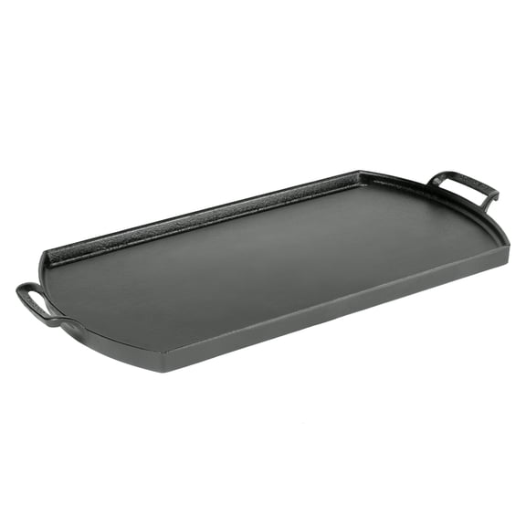 Lodge Blacklock 10" x 20" Cast Iron Double Burner Griddle - Triple Seasoned - For Indoor & Outdoor Cooking - Fits Over Two Burners - Easy Cleanup - Non-Toxic Material