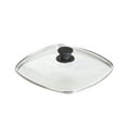 thumbnail image 1 of Lodge Cast Iron 10.5” Square Tempered Glass Lid, GLSQ10, with Silicone Knob, 1 of 6