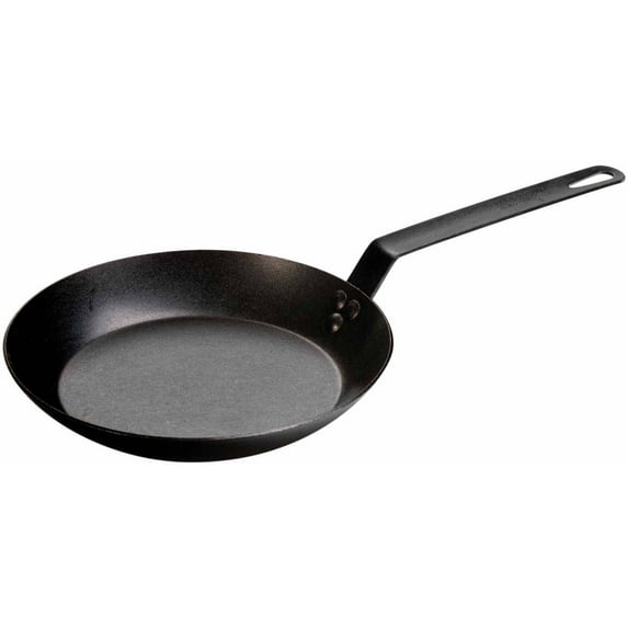 Lodge Cast Iron 10" Seasoned Carbon Steel Skillet, CRS10, 10" Diameter