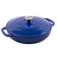thumbnail image 1 of Lodge Cast Iron 3.6qt Enamaled Braiser Indigo, 1 of 5