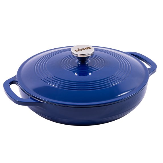 Lodge Cast Iron 3.6qt Enamaled Braiser Indigo