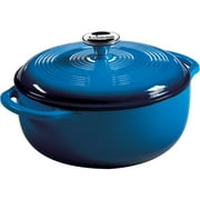 Lodge Cast Iron 4.5 Quart Enameled Dutch Oven, Blue