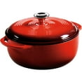 thumbnail image 1 of Lodge Cast Iron 4.5 Quart Enameled Dutch Oven, Red, 1 of 5