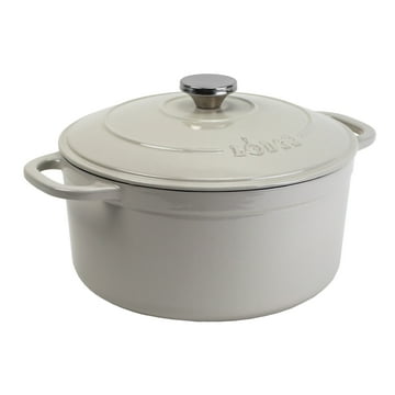 Lodge Cast Iron 5.5 Quart Enameled Dutch Oven, Indigo