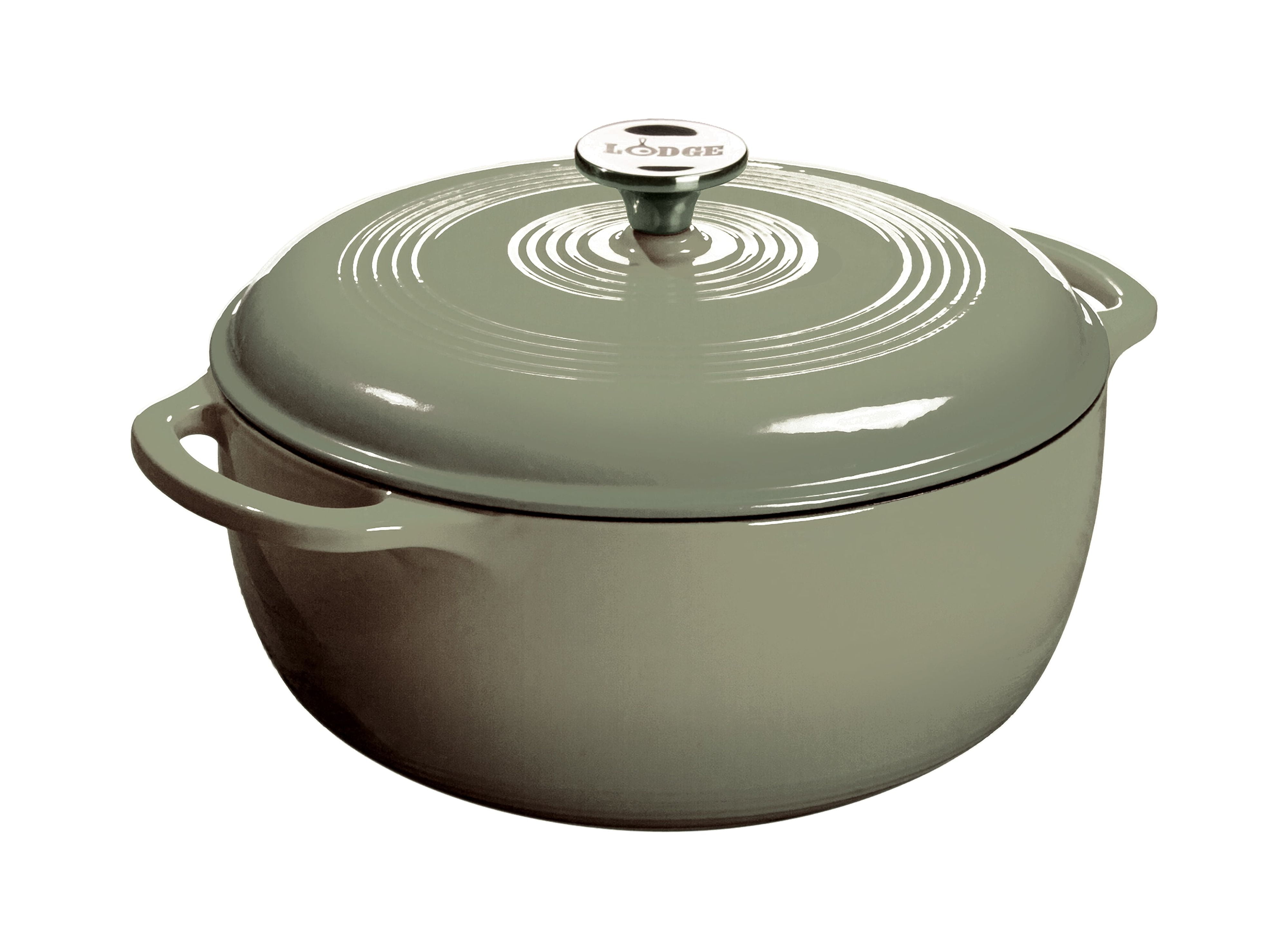 Herogo 6 Quart Enameled Cast Iron Dutch Oven with Lid, Round Dutch Oven Pot  with Dual Handles for Bread Baking Stewing Roasting Blue