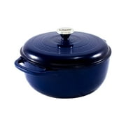 Lodge Cast Iron 6 Quart Enameled Dutch Oven, Indigo