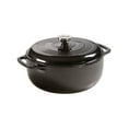 thumbnail image 1 of Lodge Cast Iron 6 Quart Enameled Dutch Oven, Midnight Chrome Black, 1 of 7