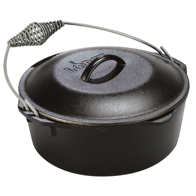 Lodge 7 Quart Cast Iron Dutch Oven With Iron Cover L10DO3