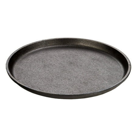 Lodge Cast Iron 9.25" Round Handleless Serving Griddle, L7OGH3, Black